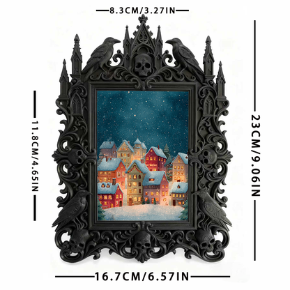 Hot-selling Gothic Dark-style Photo Frame | Gothic Comic Book Store Decor, Photo Ornament, Wall/Table Dual-use, Waterproof Collectible Frame