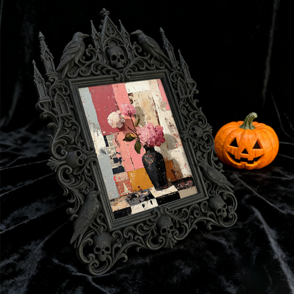Popular Gothic Dark-style Photo Frame | Vampire Ball Themed Party Decor, Photo Ornament, Wall/Table Dual-use, Waterproof Gorgeous Frame