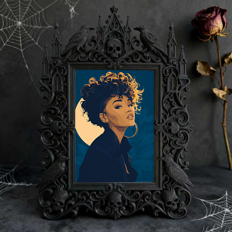 Bestseller Gothic Dark-style Photo Frame | Gothic Perfume Blending Studio Decor, Photo Ornament, Wall-mountable & Tabletop, Waterproof Fragr