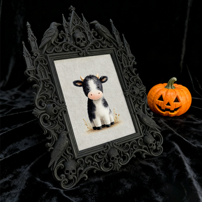 Bestseller Gothic Dark-style Photo Frame | Witchy Tarot Card Making Studio Decor, Photo Ornament, Wall-mountable & Tabletop, Waterproof Dura