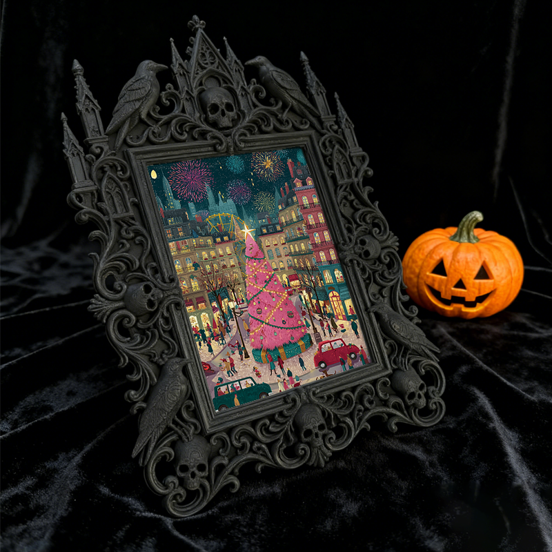 Luxury Gothic Dark-style Photo Frame | Gothic Art Gallery Gift Shop Decor, Photo Ornament, Wall-mountable & Tabletop, Waterproof High-grade 
