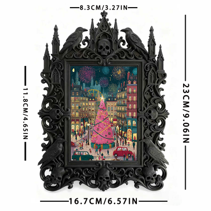 Luxury Gothic Dark-style Photo Frame | Gothic Art Gallery Gift Shop Decor, Photo Ornament, Wall-mountable & Tabletop, Waterproof High-grade 