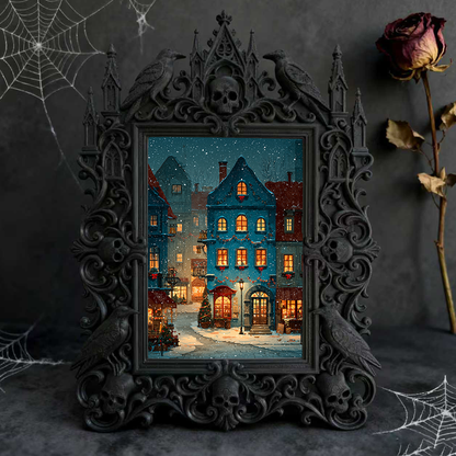 Trendy Gothic Dark-style Photo Frame | Dark Academia Student Lounge Decor, Photo Ornament, Dual-use Display, Waterproof Lightweight Frame
