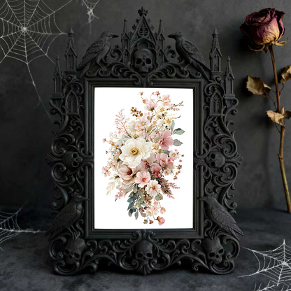 Exclusive Gothic Dark-style Photo Frame | Dark Fairy Garden Shop Window Decor, Photo Ornament, Wall/Table Dual-use, Eco-friendly Waterproof 