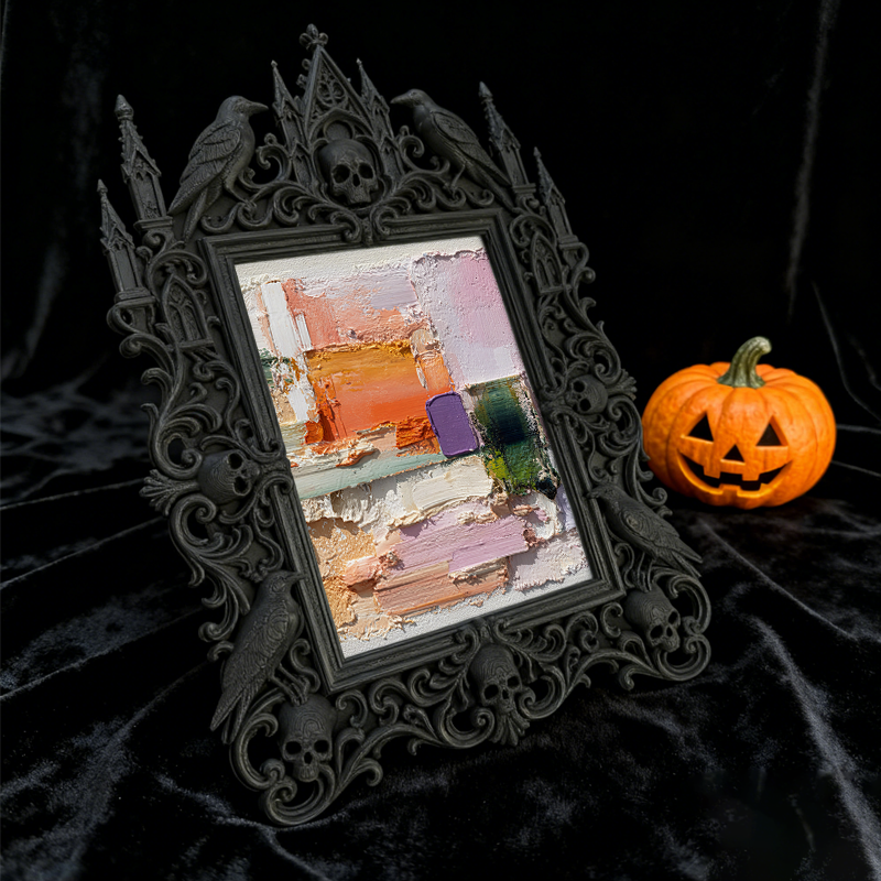 Chic Gothic Dark-style Photo Frame | Gothic Burlesque Costume Shop Decor, Photo Ornament, Wall-mountable & Tabletop, Slim Waterproof Frame