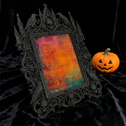 Must-have Gothic Dark-style Photo Frame | Paranormal Museum Gift Shop Decor, Photo Ornament, Dual-use Display, Shockproof Waterproof Frame