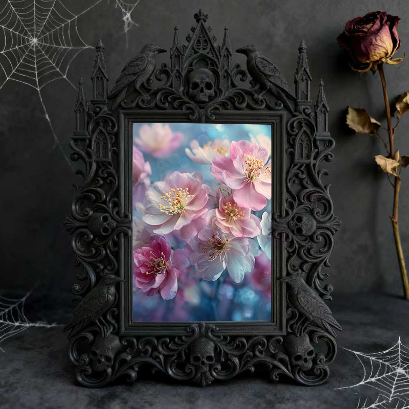 Rare Gothic Dark-style Photo Frame | Werewolf Themed Camping Gear Shop Decor, Photo Ornament, Wall-mountable & Tabletop, Rustic Waterproof F