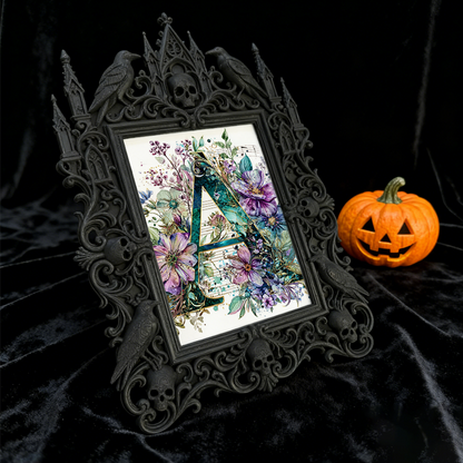 Exclusive Gothic Dark-style Photo Frame | Witchy Herbal Tincture Shop Decor, Photo Ornament, Dual-use Display, Heat-resistant Waterproof Fra