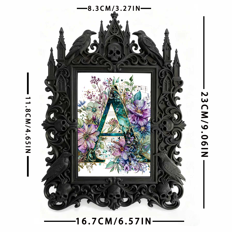 Exclusive Gothic Dark-style Photo Frame | Witchy Herbal Tincture Shop Decor, Photo Ornament, Dual-use Display, Heat-resistant Waterproof Fra
