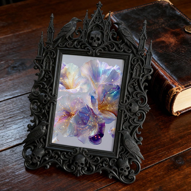 Must-have Gothic Dark-style Photo Frame | Horror Movie Poster Collectors’ Nook Decor, Photo Ornament, Wall-mountable & Tabletop, Display-gra