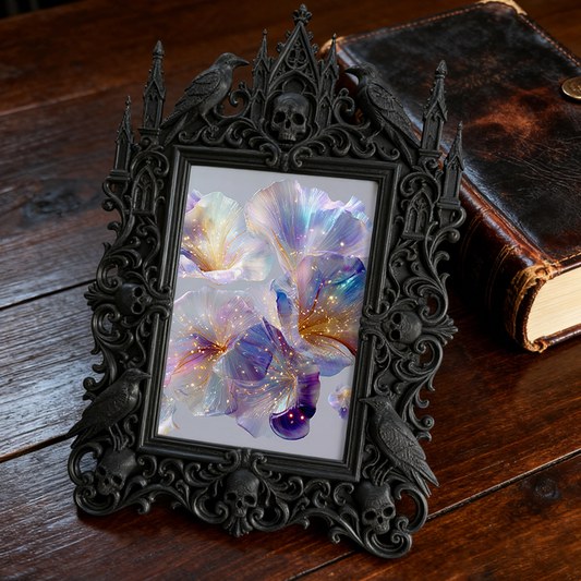 Must-have Gothic Dark-style Photo Frame | Horror Movie Poster Collectors’ Nook Decor, Photo Ornament, Wall-mountable & Tabletop, Display-gra
