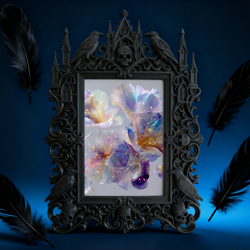 Must-have Gothic Dark-style Photo Frame | Horror Movie Poster Collectors’ Nook Decor, Photo Ornament, Wall-mountable & Tabletop, Display-gra