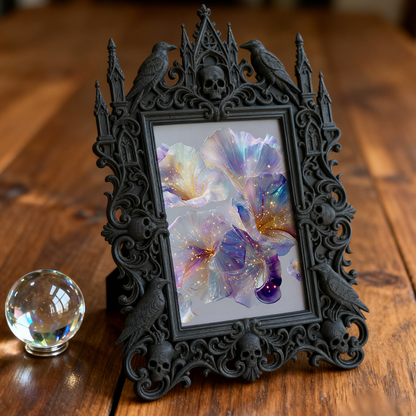 Must-have Gothic Dark-style Photo Frame | Horror Movie Poster Collectors’ Nook Decor, Photo Ornament, Wall-mountable & Tabletop, Display-gra