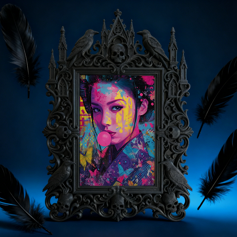 Must-have Gothic Dark-style Photo Frame | Haunted House Actor Green Room Decor, Photo Ornament, Wall/Table Dual-use, Durable Waterproof Fram