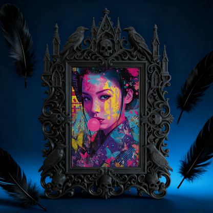 Must-have Gothic Dark-style Photo Frame | Haunted House Actor Green Room Decor, Photo Ornament, Wall/Table Dual-use, Durable Waterproof Fram
