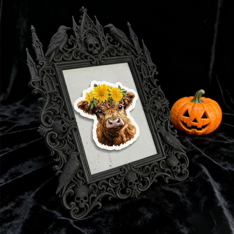 Sleek Gothic Dark-style Photo Frame | Gothic Themed Patio Decor, Photo Ornament, Dual-use Display, Outdoor Waterproof Frame