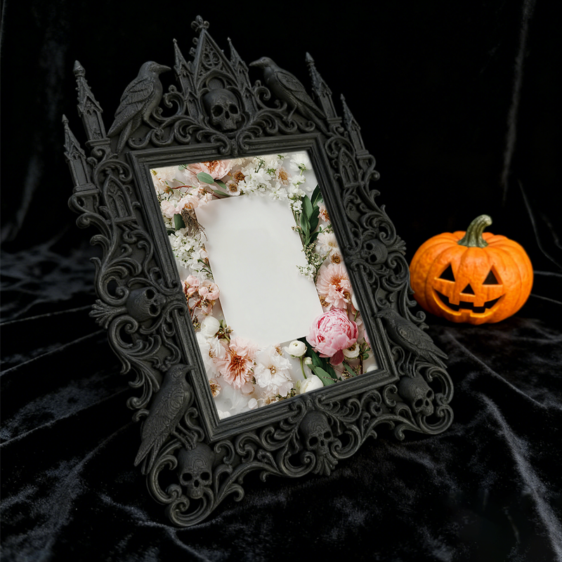 Unique Gothic Dark-style Photo Frame | Witchy Herbal Tincture Bottling Shop Decor, Photo Ornament, Dual-use Display, Heat-resistant Frame