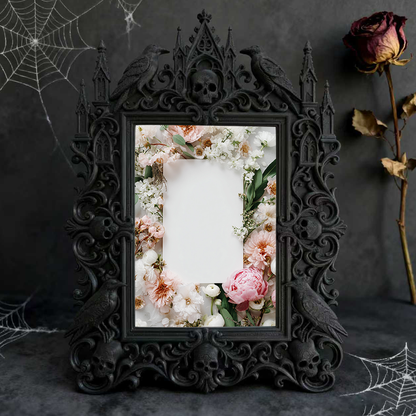 Unique Gothic Dark-style Photo Frame | Witchy Herbal Tincture Bottling Shop Decor, Photo Ornament, Dual-use Display, Heat-resistant Frame