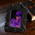 Bold Gothic Dark-style Photo Frame | Dark Academia Art Print Gallery Decor, Photo Ornament, Wall-mountable & Tabletop, Artistic Frame