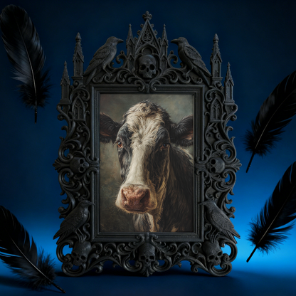 Stylish Gothic Dark-style Photo Frame | Ghost Tour Company Office Wall Decor, Photo Ornament, Wall/Table Dual-use, Professional Frame