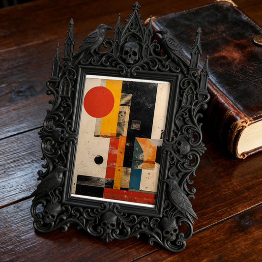 Limited-edition Gothic Dark-style Photo Frame | Vampire Cosplay Makeup Studio Display, Photo Ornament, Wall/Table Dual-use, High-gloss Frame
