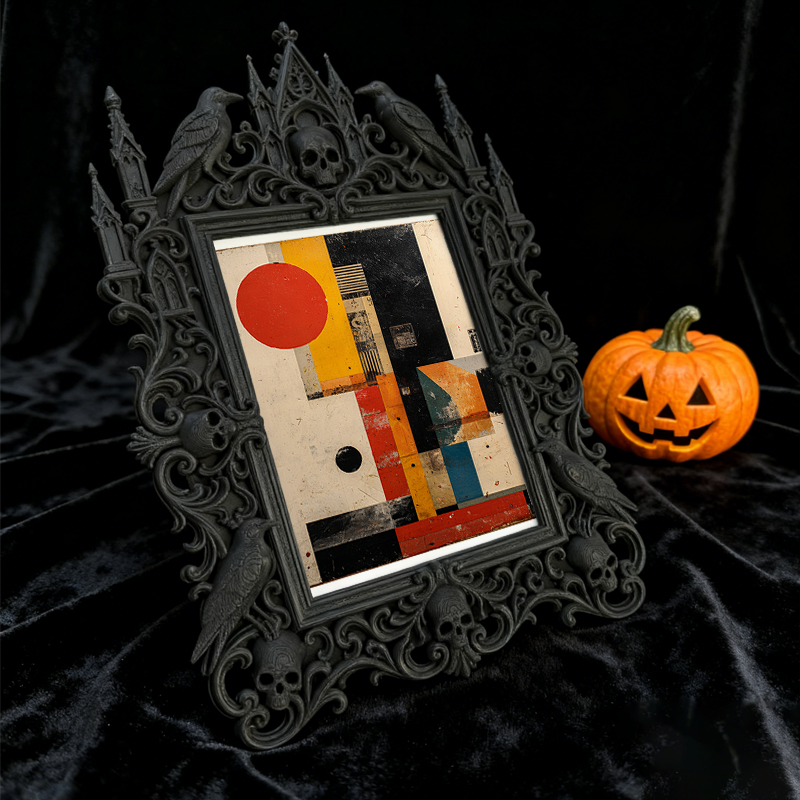 Limited-edition Gothic Dark-style Photo Frame | Vampire Cosplay Makeup Studio Display, Photo Ornament, Wall/Table Dual-use, High-gloss Frame