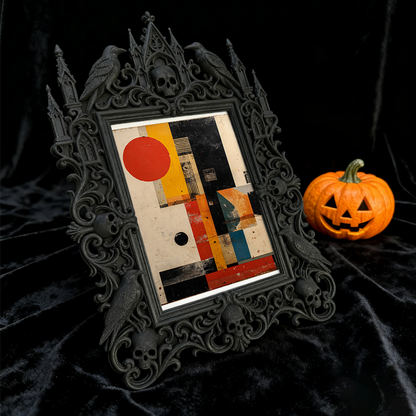 Limited-edition Gothic Dark-style Photo Frame | Vampire Cosplay Makeup Studio Display, Photo Ornament, Wall/Table Dual-use, High-gloss Frame