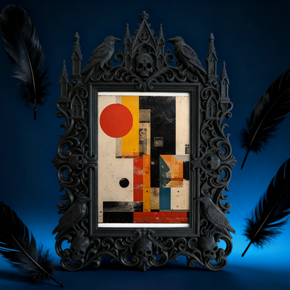Limited-edition Gothic Dark-style Photo Frame | Vampire Cosplay Makeup Studio Display, Photo Ornament, Wall/Table Dual-use, High-gloss Frame