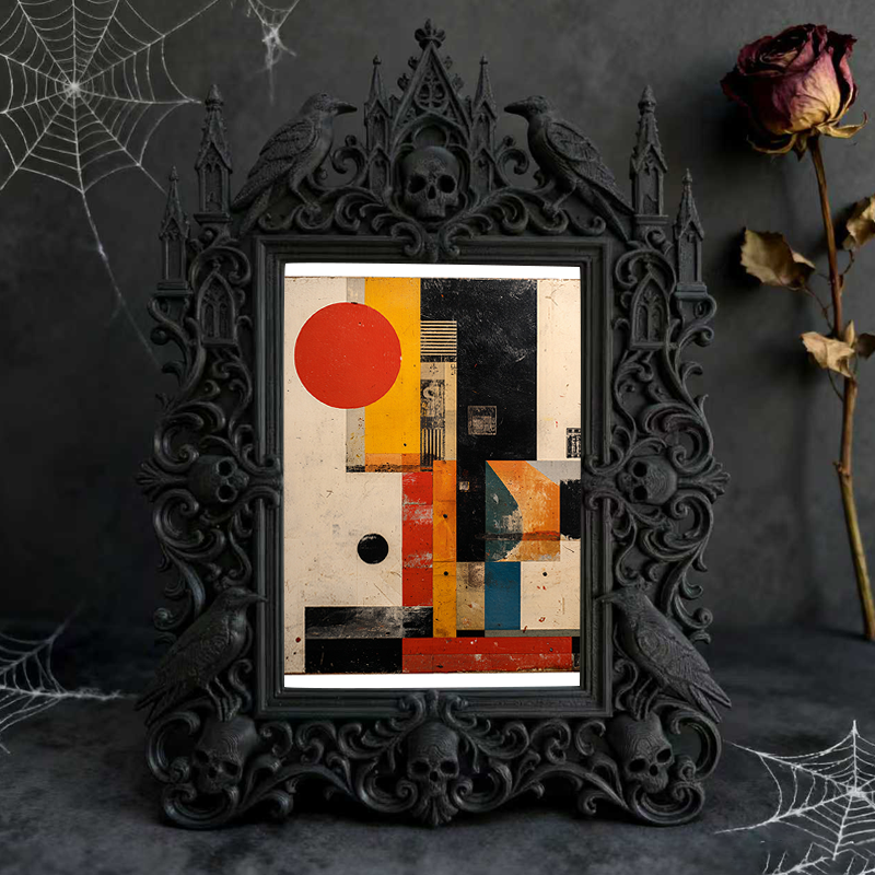 Limited-edition Gothic Dark-style Photo Frame | Vampire Cosplay Makeup Studio Display, Photo Ornament, Wall/Table Dual-use, High-gloss Frame