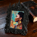 Gritty Gothic Dark-style Photo Frame | Gothic Attic Home Library Decor, Photo Ornament, Wall/Table Dual-use, Moisture-proof Frame