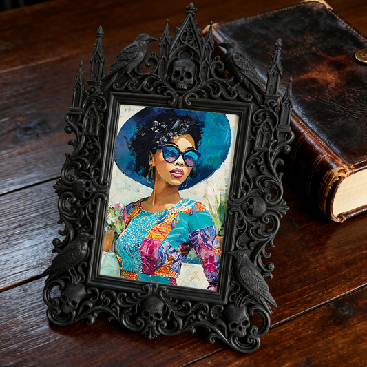 Classy Gothic Dark-style Photo Frame | Horror Movie Poster Shop Decor, Photo Ornament, Wall-mountable & Tabletop, Display-grade Frame