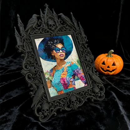 Classy Gothic Dark-style Photo Frame | Horror Movie Poster Shop Decor, Photo Ornament, Wall-mountable & Tabletop, Display-grade Frame
