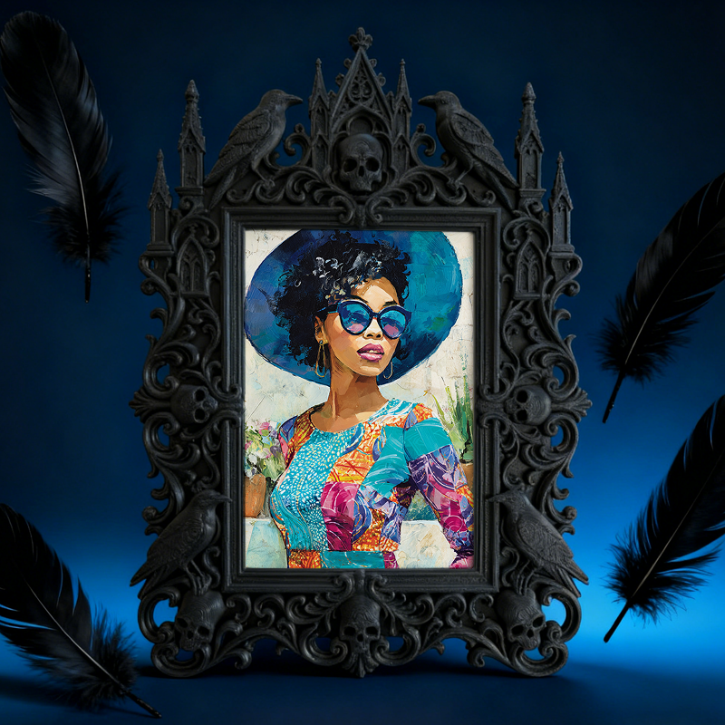 Classy Gothic Dark-style Photo Frame | Horror Movie Poster Shop Decor, Photo Ornament, Wall-mountable & Tabletop, Display-grade Frame
