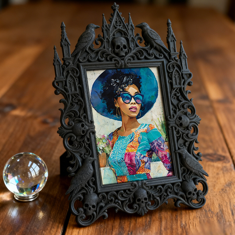 Classy Gothic Dark-style Photo Frame | Horror Movie Poster Shop Decor, Photo Ornament, Wall-mountable & Tabletop, Display-grade Frame