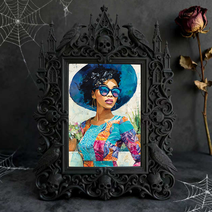 Classy Gothic Dark-style Photo Frame | Horror Movie Poster Shop Decor, Photo Ornament, Wall-mountable & Tabletop, Display-grade Frame