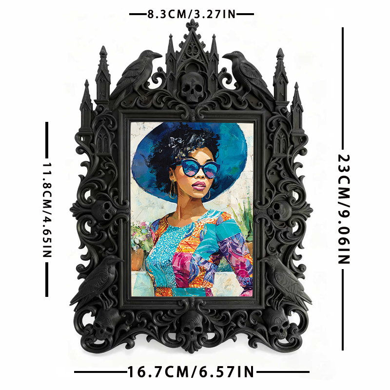 Classy Gothic Dark-style Photo Frame | Horror Movie Poster Shop Decor, Photo Ornament, Wall-mountable & Tabletop, Display-grade Frame