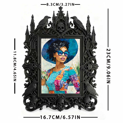 Classy Gothic Dark-style Photo Frame | Horror Movie Poster Shop Decor, Photo Ornament, Wall-mountable & Tabletop, Display-grade Frame