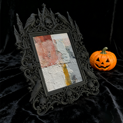 Edgy Gothic Dark-style Photo Frame | Gothic Candle Holder Display Shop Decor, Photo Ornament, Dual-use Display, Simple Frame