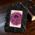 Edgy Gothic Dark-style Photo Frame | Dark Academia Letterpress Studio Decor, Photo Ornament, Wall-mountable & Tabletop, Study-friendly Frame