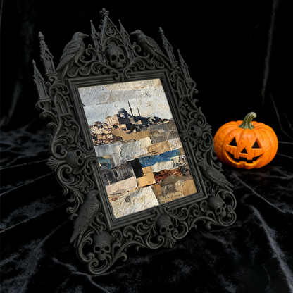 Sophisticated Gothic Dark-style Photo Frame | Ghost Tour Souvenir Stand Decor, Photo Ornament, Wall/Table Dual-use, Professional Frame