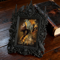 Top-rated Gothic Dark-style Photo Frame | Gothic Nail Art Studio Display, Photo Ornament, Wall-mountable & Tabletop, Plastic Frame