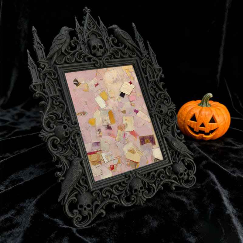 Bestseller Gothic Dark-style Photo Frame | Dark Academia Dorm Desk Decor, Photo Ornament, Wall/Table Dual-use, Durable Frame