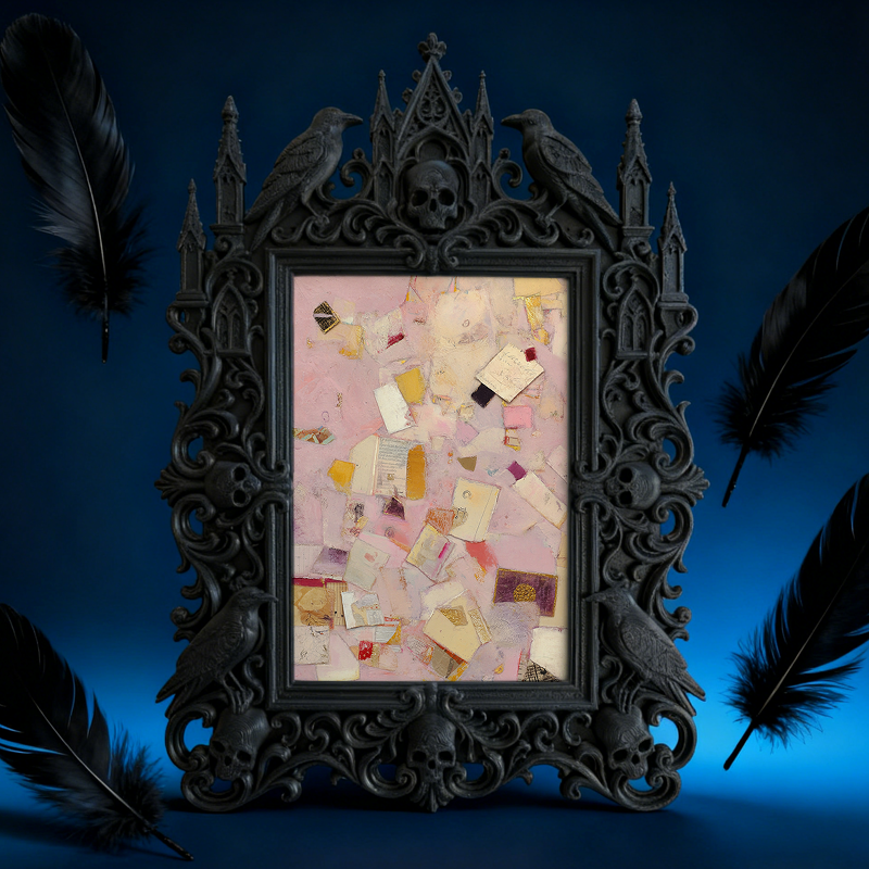 Bestseller Gothic Dark-style Photo Frame | Dark Academia Dorm Desk Decor, Photo Ornament, Wall/Table Dual-use, Durable Frame