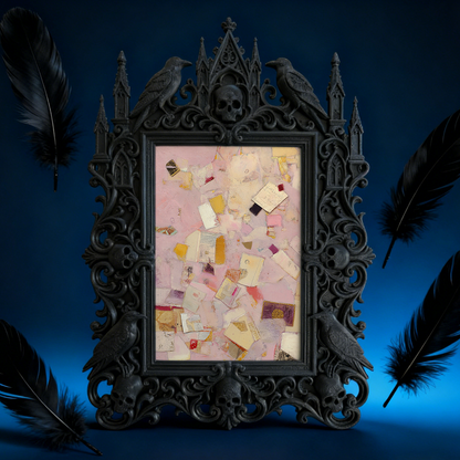 Bestseller Gothic Dark-style Photo Frame | Dark Academia Dorm Desk Decor, Photo Ornament, Wall/Table Dual-use, Durable Frame