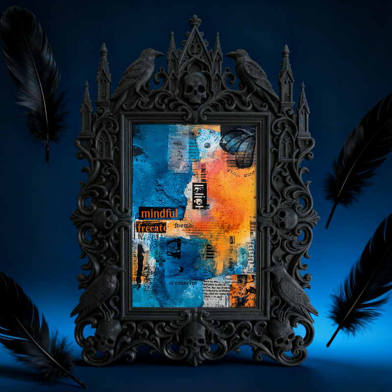 Hot-selling Gothic Dark-style Photo Frame | Vampire-themed Café Wall Decor, Photo Ornament, Dual-use Display, Retro Plastic Frame