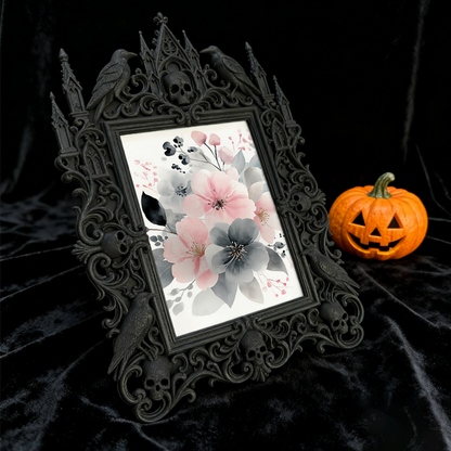 Popular Gothic Dark-style Photo Frame | Gothic Pet Photography Studio Prop, Photo Ornament, Wall/Table Dual-use, Eco-friendly Frame