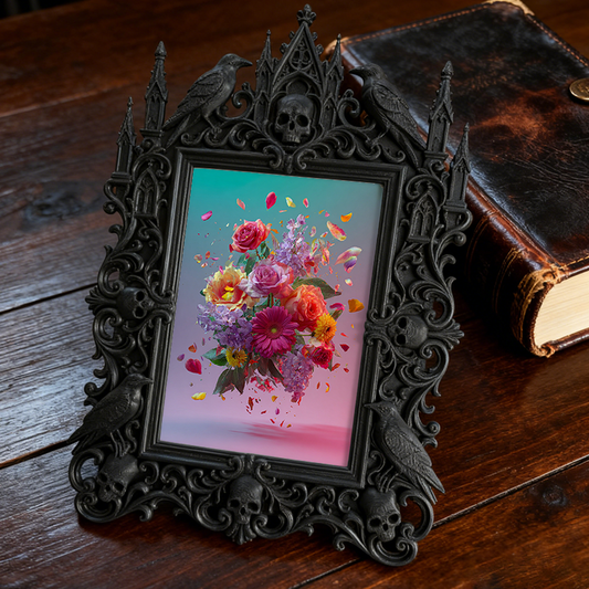 Limited-edition Gothic Dark-style Photo Frame | Vampire Cosplay Shop Display, Photo Ornament, Wall/Table Dual-use, Artistic Frame