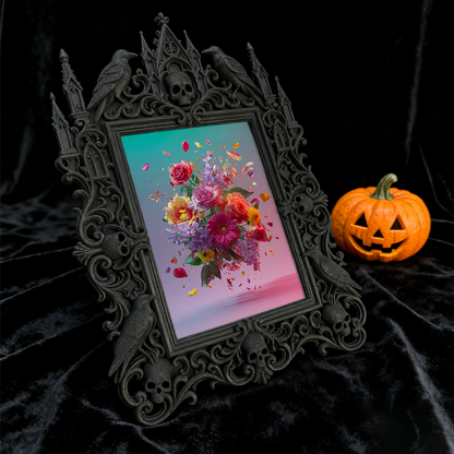 Limited-edition Gothic Dark-style Photo Frame | Vampire Cosplay Shop Display, Photo Ornament, Wall/Table Dual-use, Artistic Frame