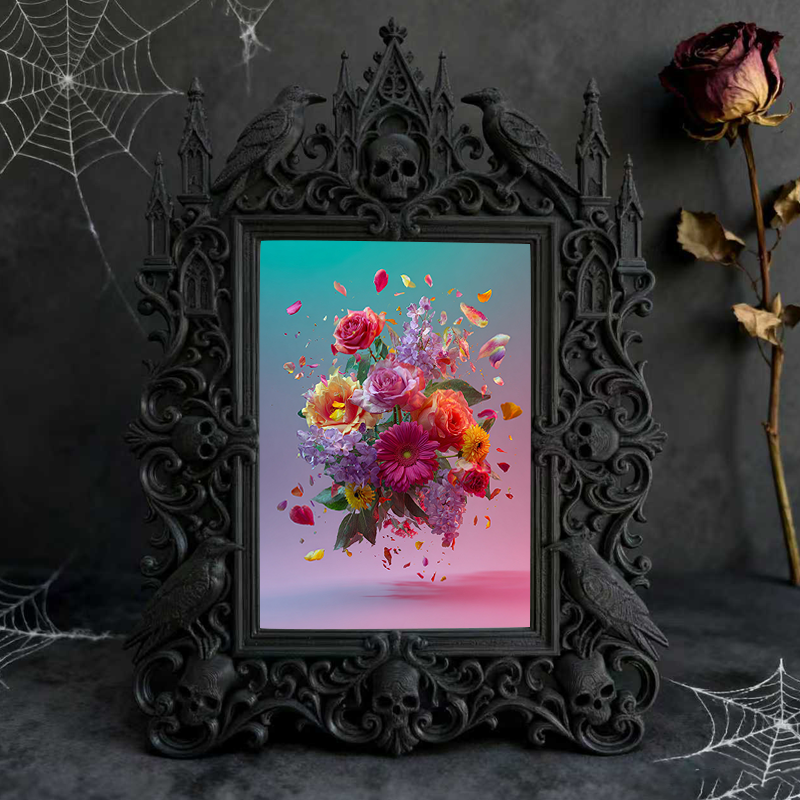 Limited-edition Gothic Dark-style Photo Frame | Vampire Cosplay Shop Display, Photo Ornament, Wall/Table Dual-use, Artistic Frame