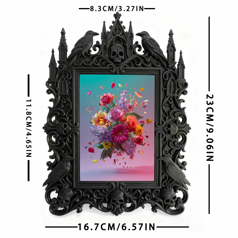 Limited-edition Gothic Dark-style Photo Frame | Vampire Cosplay Shop Display, Photo Ornament, Wall/Table Dual-use, Artistic Frame